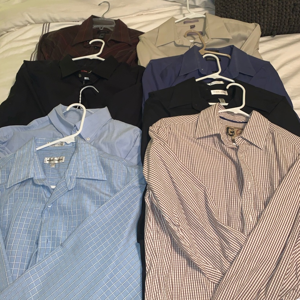Men’s Grab Bag Long Sleeve Button UPs Med Lg